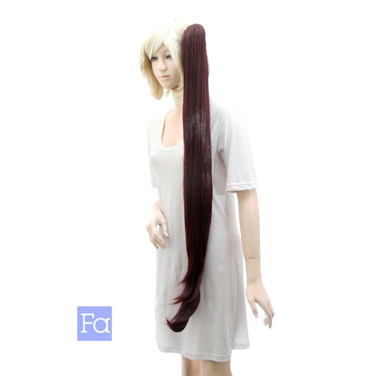 6周年記念イベントが バンス 105cm「ストロベリーブラウン」耐熱180℃ エクステ コスプレ ウィッグ ポイントウィッグ ツインテール つけ毛 ポニテ (ba-sb) 仮装用ウィッグ スワローテイル ツインテール ウィッグ