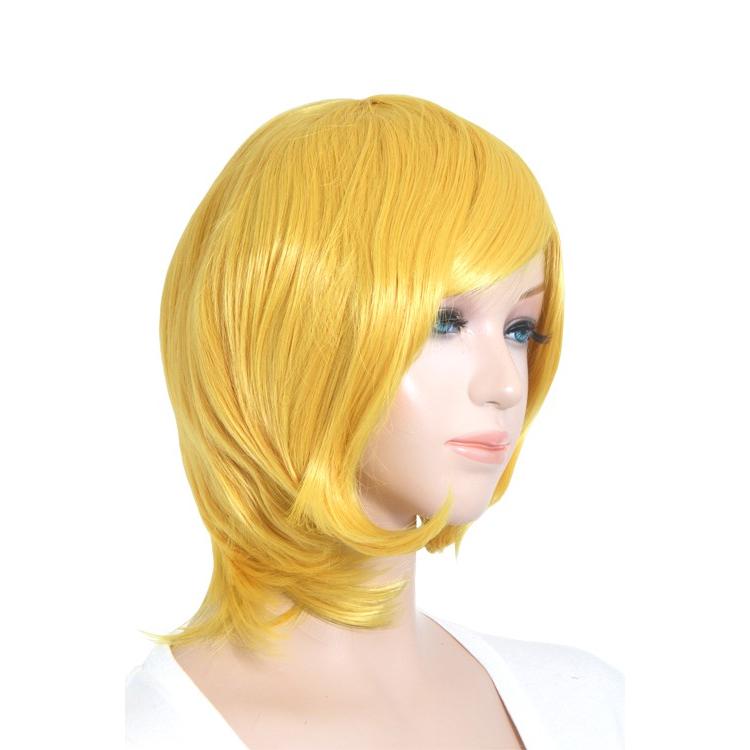 最大60 オフ コスプレ ウィッグ ショートボブ レモンイエロー ウィッグネット付 黄 イエロー 黄色 コスプレウィッグ コス パーティー Bo Npss78 Materialworldblog Com