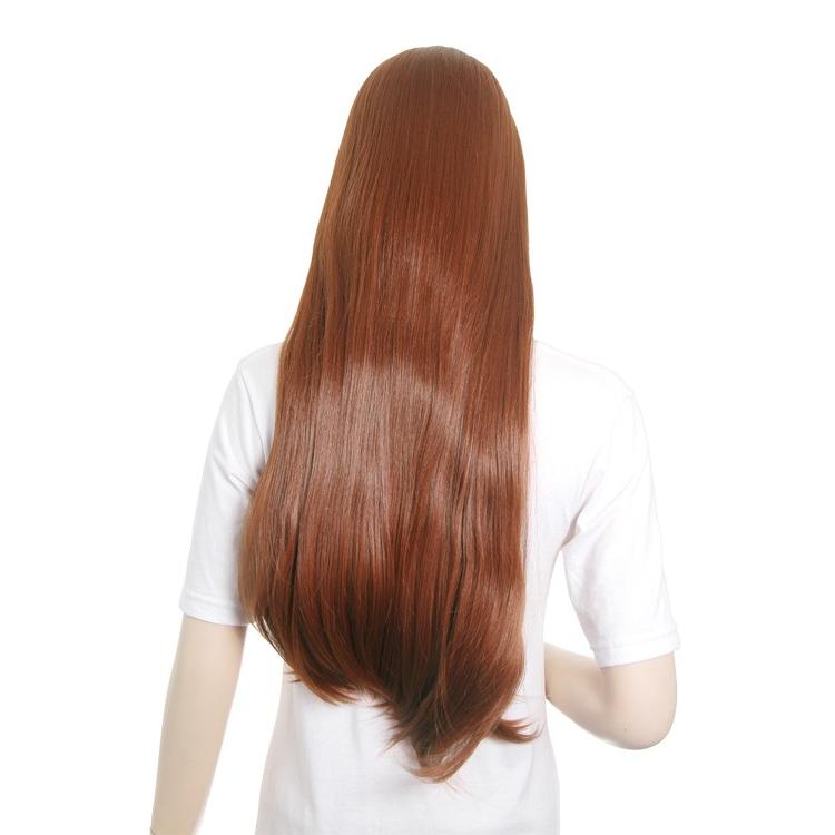 ロング ストレート 77cm「ココナッツブラウン」「ウィッグネット付