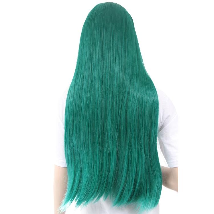 ロング ストレート 77cm「ブルーヴェール」「ウィッグネット付