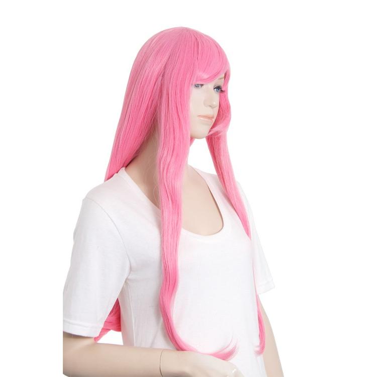 ロングストレート77cm「ローズピンク」「ウィッグネット付」コスプレ