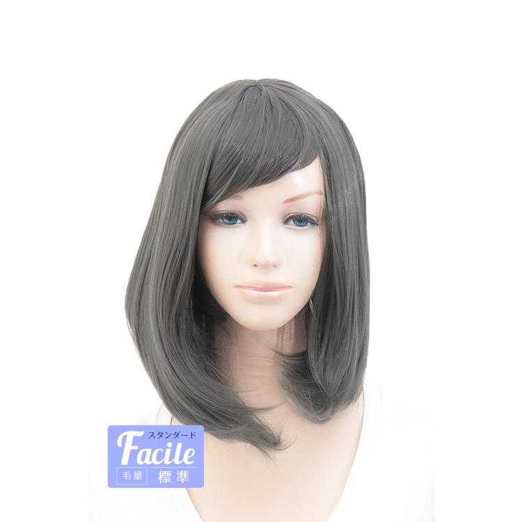 ゆうせい 未使用 黒ウィッグ NO. コスプレ用ウィッグ 加工特化ヘアー ブラック 1B ― コスプレウィッグ