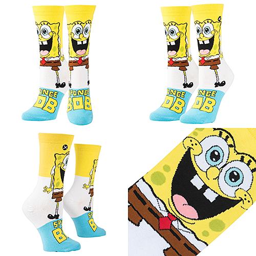 ODD SOX（オッド ソックス）WOMEN'S SPONGEBOB SMILEPANTS OS-SOC-WM-30902WONCD｜swam｜02