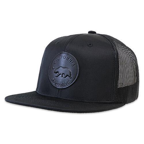 フラット バイザー キャップ CALIFORNIA BEAR ソリッド ブラック AC-CP-SM091-01 |  | 02