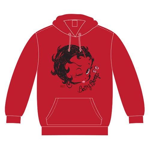 フーディー レッド ベティー ブープ Betty Boop Betty Wink