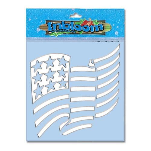 3-D カットアウト ステッカー Lサイズ アメリカン フラッグ #063 | 