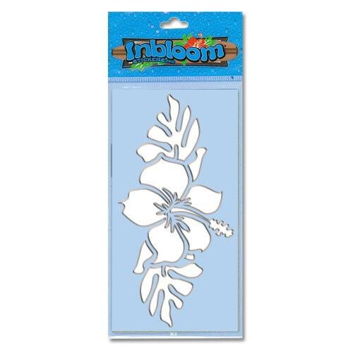 3-D カットアウト ステッカー Mサイズ  ハイビスカス w／リーブス #712 |  | 01