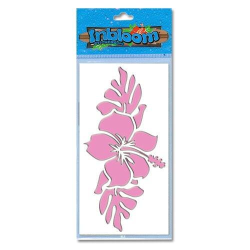 3-D カットアウト ステッカー Mサイズ  ハイビスカス w／リーブス #712 |  | 02