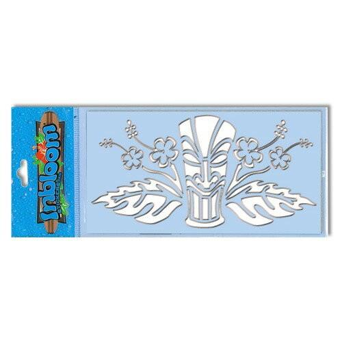 3-D カットアウト ステッカー Mサイズ ティキ w／フラワース #714 | 