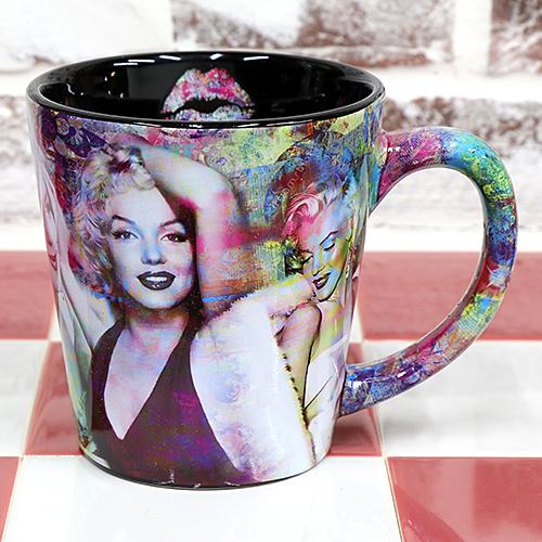 マリリン・モンロー 12oz. マグカップ Colorful Collage Latte MM-MSP-MG-Y5591 | 