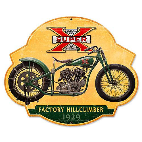 スティール サイン （スチール サイン） Super X Hillclimber FRC-047 店舗看板