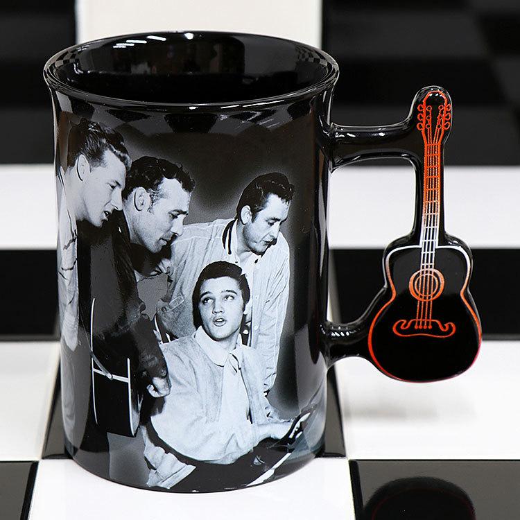 エルヴィス プレスリー マグカップ Million Dollar Quartet w/Guitar Handle EP-MSP-MG-Q5103 | 