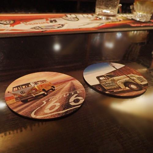 ＜ラバー コースター＞　 ルート66　吸水タイプコースター　RT66 |  | 07