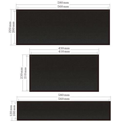 ＜吸水タイプ ラバー バーマット＞　吸水性のある バー マット　 ソリッド ブラック　バーグッズ　580x120x2mm　バーテンダー絶賛の作業性 |  | 04