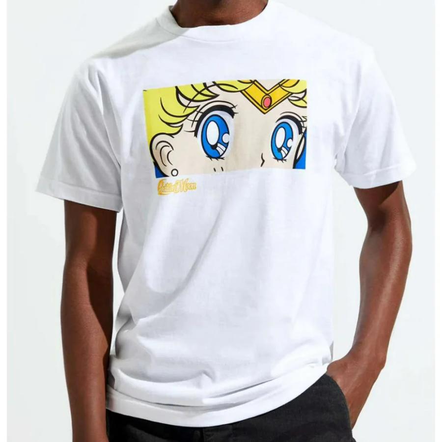 Sailor Moon セーラームーン 白 Tシャツ・カットソー S Tシャツ セーラームーン Sailor Moon Her Eyes REX-TS-011 ホワイト