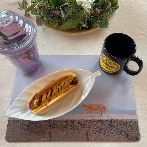 ＜ダイナー マット＞　藍島（あいのしま）の猫　吸水性と弾力のあるランチョンマット |  | 01