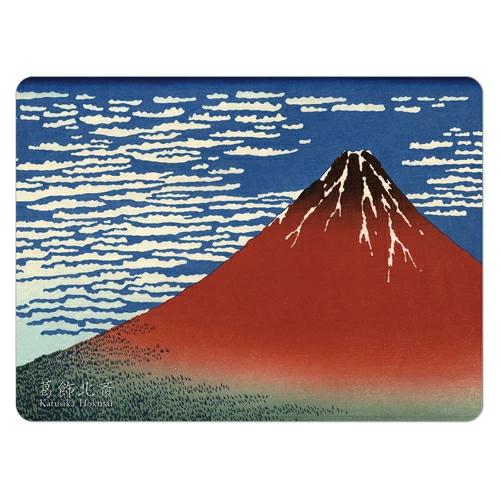 ＜ダイナー マット＞　北斎 「赤富士」（凱風快晴）　吸水性と弾力のあるランチョンマット | 