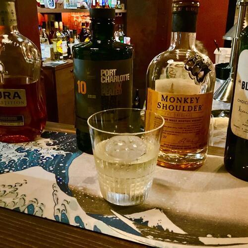 ＜カウンター マット＞　北斎 「神奈川沖浪裏」　テーブルマット　バーマット |  | 02