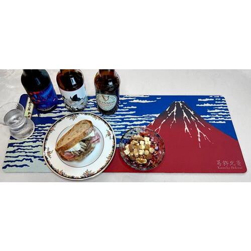 ＜カウンター マット＞　北斎 「赤富士」（凱風快晴）テーブルマット　バーマット |  | 01