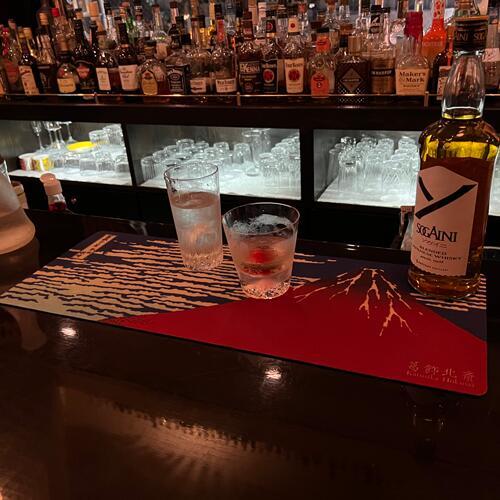 ＜カウンター マット＞　北斎 「赤富士」（凱風快晴）テーブルマット　バーマット |  | 02