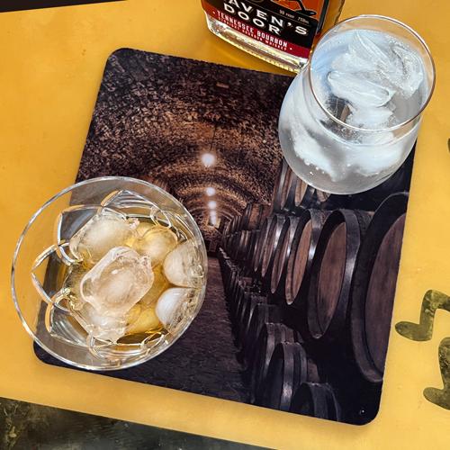 【SAKEマット】　ウィスキー バレル　｜グラス・ボトル対応 吸水マット　酒マット |  | 02