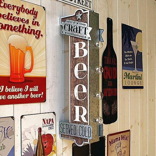 CRAFT BEER オフ ザ ウォール LED サイン CA113856