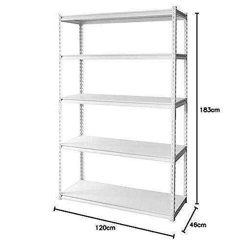 アイリスプラザ ラック スチールラック メタルラック 幅120cm 5段 STR-1200 ホワ｜swampman｜08