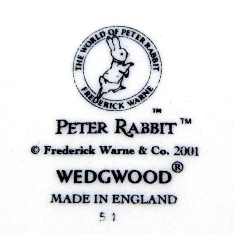 ウェッジウッド Wedgwood　ピーターラビット 英国製 2001年 メリークリスマス 未使用箱付き｜swan-antiques｜05