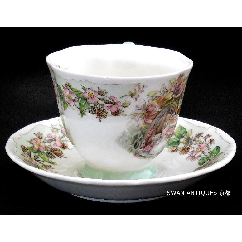 ロイヤルドルトン Royal Doulton  ブランブリーヘッジ  サマー  カップ＆ソーサー 未使用 箱付き｜swan-antiques｜04