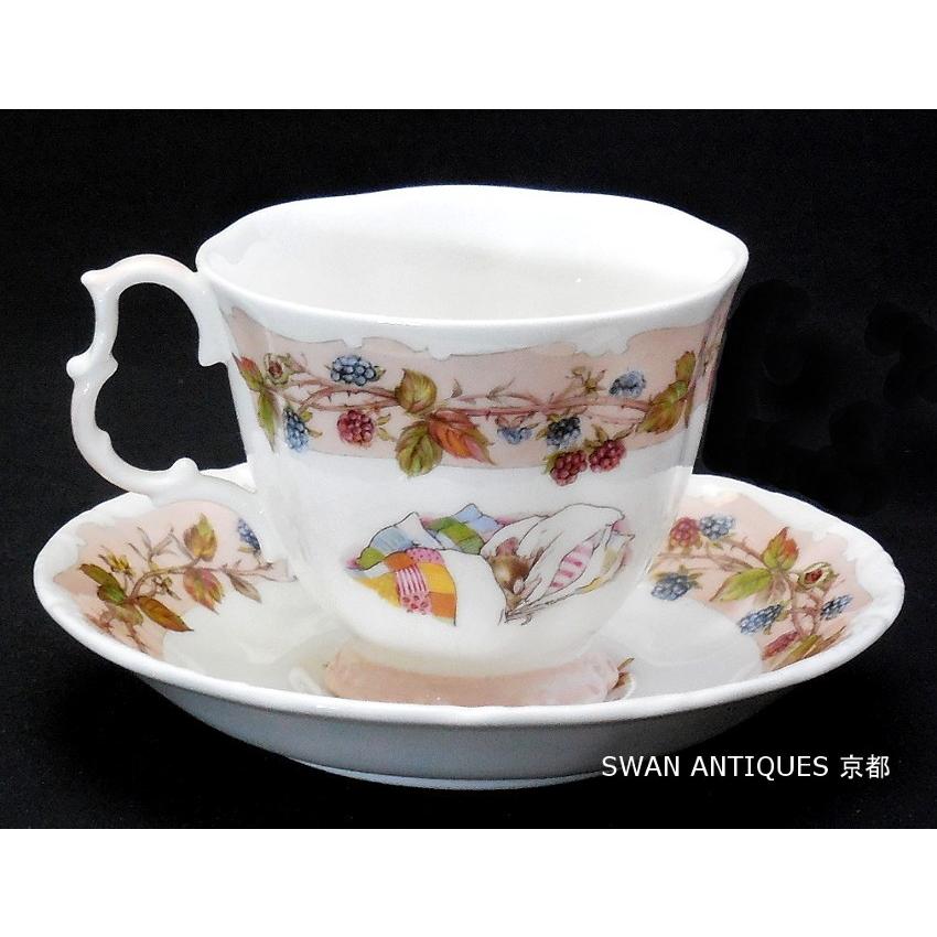 ロイヤルドルトン Royal Doulton ブランブリーヘッジ オータム ティーカップ＆ソーサー 廃盤品｜swan-antiques｜04