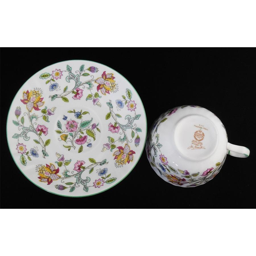 英国製イギリス ミントン Minton ハドンホール グリーン カップ＆ソーサー 廃盤品 :501-1:スワン・アンティークス - 通販