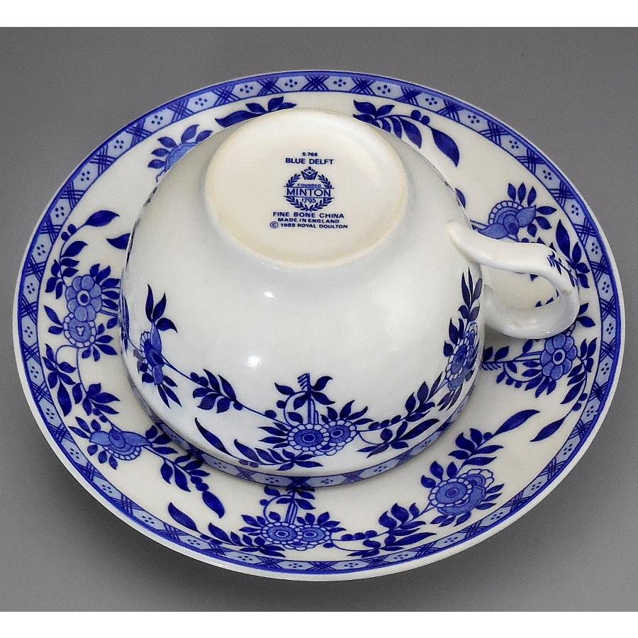 MINTON（ミントン） 1989年 ブルーデルフト カップ&ソーサー 廃版品