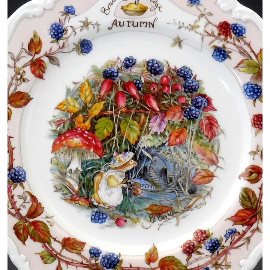 ロイヤルドルトン Royal Doulton ブランブリーヘッジ オータム 飾り皿プレート 未使用 :813:スワン・アンティークス - 通販