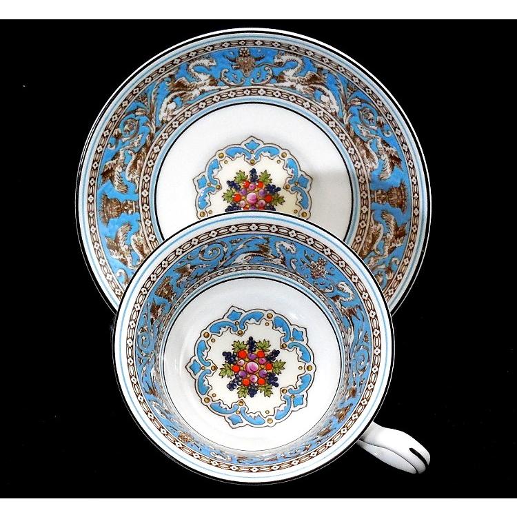 ウェッジウッド Wedgwood 英国製 壺印 フロレンティーンターコイズ 