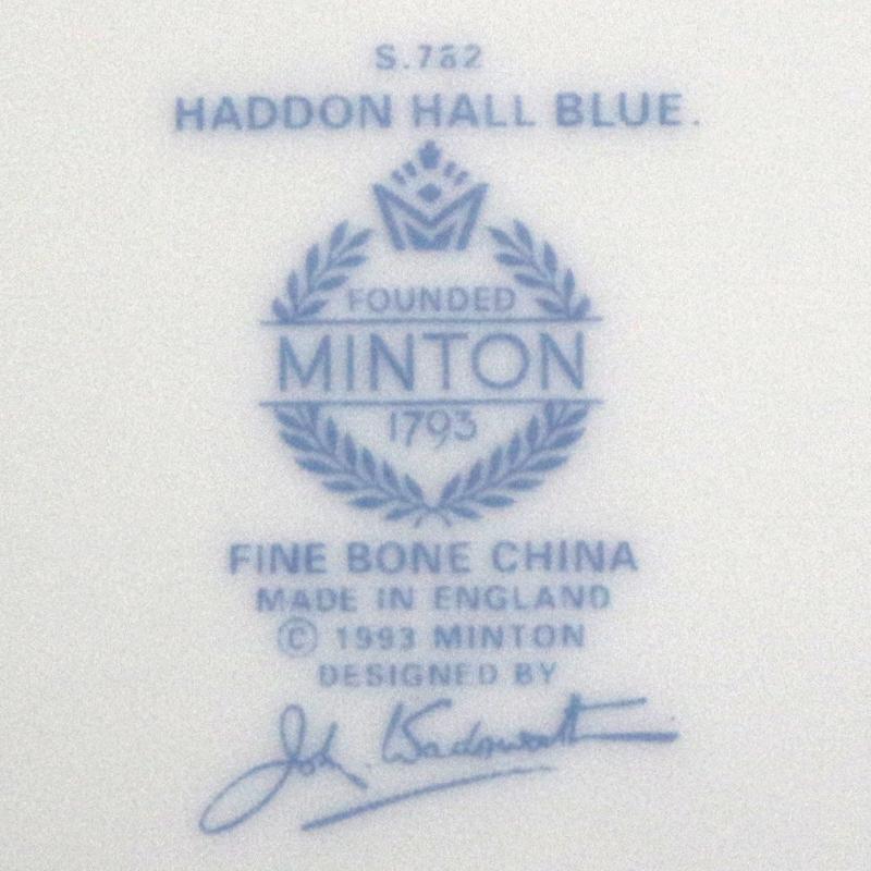 MINTON（ミントン） 英国製 ハドンホール ブルー B＆Bプレート