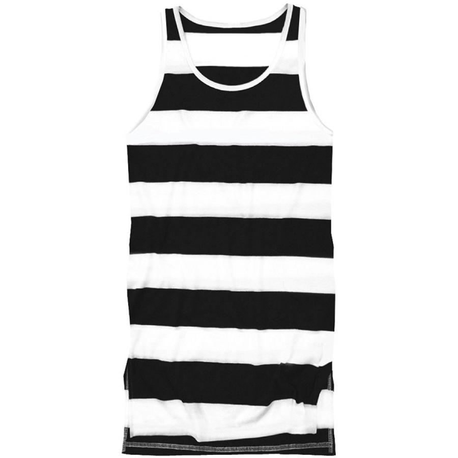 ボーダー タンクトップ ロング丈 メンズ ロング レイヤード ノースリーブ インナー ボーダータンクトップ 襟ぐり テロ ダンス 吸汗 速乾 トップス F849 F849 スワン宝石 通販 Yahoo ショッピング