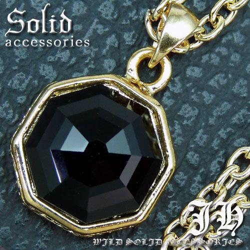 N716 送料無料 本物天然石煌きglassカット オニキス 蔦柄 八角形台座topネックレス ゴールドcolor ブラック おしゃれ 新作 服 夏 夏服 夏物 夏用 N716 スワン宝石 通販 Yahoo ショッピング