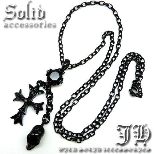 送料無料 スカル 髑髏 骸骨 ドクロ 十字架 クロス ロザリオ マット