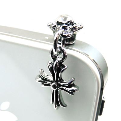 送料無料 スマホピアス イヤホンジャックに挿すアクセ Dsやオーディオにも スマピ プラグ クロス 十字架 煌きglass Sma5 おしゃれ Sma5 スワン宝石 通販 Yahoo ショッピング