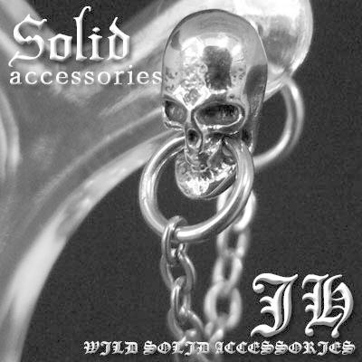 ピアス メンズ 片耳 リング シルバー スカル チェーン フープピアス ステンレス 中折れピアス 小さい アレルギー リングピアス おしゃれ ブランド シンプル Sp55 当社の