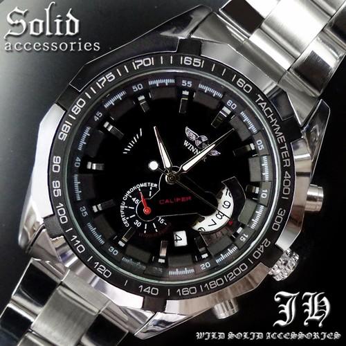 メンズ 腕時計 3針 自動巻き 防水 クロノグラフ 人気 おしゃれ 男性用 ブランド 格安 おすすめ アナログ メタル ベルト スポーツ T222 T222 スワン宝石 通販 Yahoo ショッピング