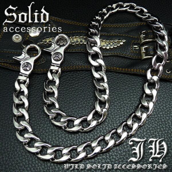 超ヘビー級 重量級 ウォレットチェーン シルバー 喜平 メンズ
