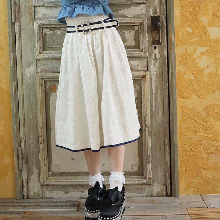 メーカー直販店 スカート ミディ丈 ミモレ丈 花柄 花 柄 大人 フレア シンプル 無地 ベルト ベルト付き ビジュー パール キラキラ 白 ホワイト 黒 ブラック ピンク 青 ブルー 売れ筋一掃 Www Superavila Com