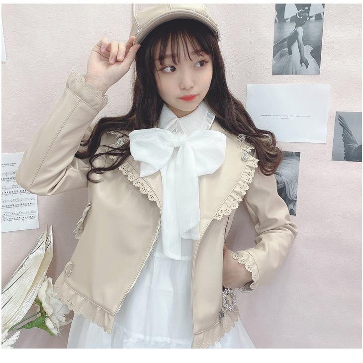 特売 アウター レディース ライダース ライダースジャケット ビジュー 女性 かっこいい お洒落 おしゃれ 可愛い かわいい ダブルライダース きらきら ライダースジャケット カラー ピンク Joangeremi Com