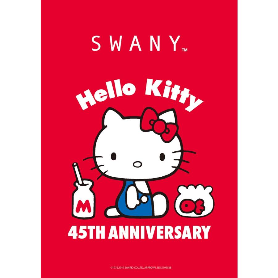 スワニー Hello Kitty コラボモデル A-336 モノクロプリント ハンドルサック L ボルドー （ バッグ カバン 鞄 SWANY アクセサリー）｜swany-shop｜07