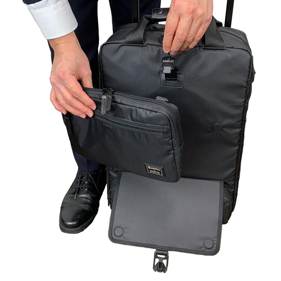 スワニー スターツコラボIII キャリーバッグ B-500 ブラック （L21
