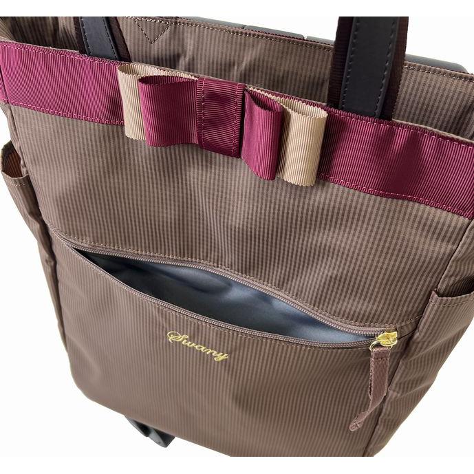 【美品】スワニー ルバンド カート バッグ ショッピングカート グレージュ SWANY（キャリーバック） スワニー キャリーバッグ 公式
