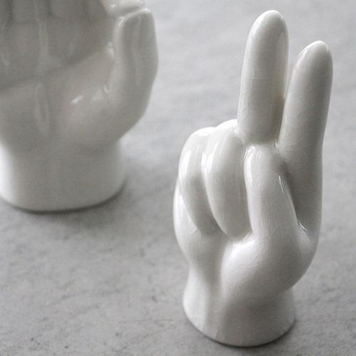 ディテール ポーセリン ハンドオブジェ ピース Porcelain Hand Objet Peace DETAIL  雑貨 2410 | DETAIL | 04