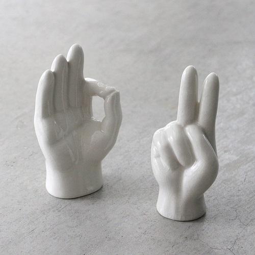 ディテール ポーセリン ハンドオブジェ ピース Porcelain Hand Objet Peace DETAIL  雑貨 2410 | DETAIL | 05
