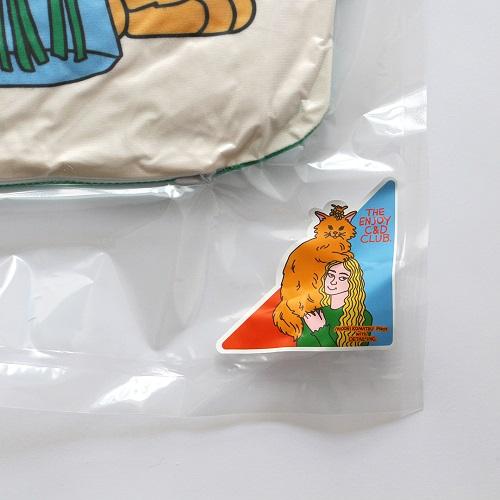 ミドリコマツ キャット ベージュ エンジョイ C＆D クラブ クッション MIDORI KOMATSU  The Enjoy C＆D Club Cushion 2407 | DETAIL | 05